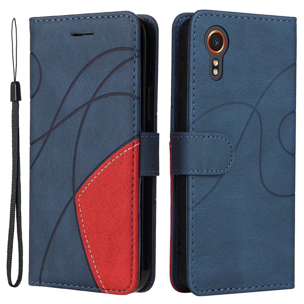 KT Leather Series-1 For Samsung Galaxy Xcover7 Wallet Case Dual-Color Splicing Leather Phone Cover KT Leather Series-1 For Samsung Galaxy Xcover7 Wallet Case Dual-Color Splicing Leather Phone Cover